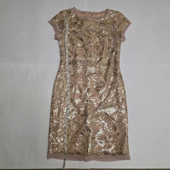 Vince Camuto Sequin Short Sleeve Shift Dress - Picture 15 of 16